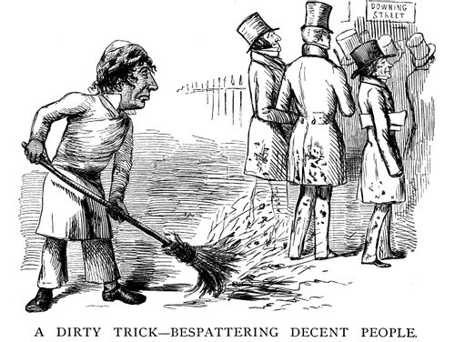 Disraeli Flings Dirt at Aberdeen's Peelite Ministry
