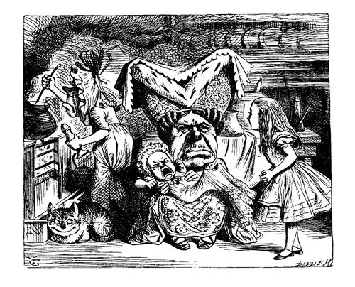 Alice in Wonderland - Duchess Nursing a Baby