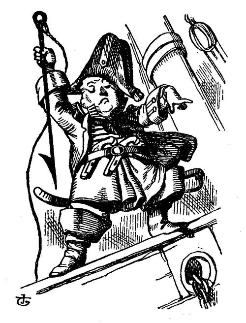 Whaler Poised with Harpoon