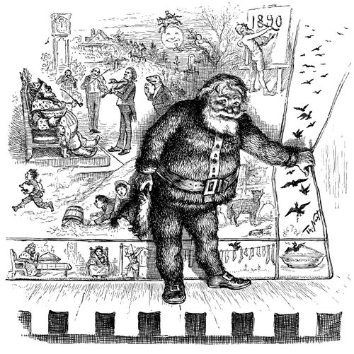 Santa Claus Heralding the New Year