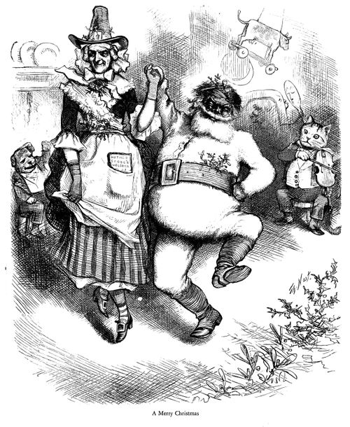 Santa Claus and Old Mother Goose