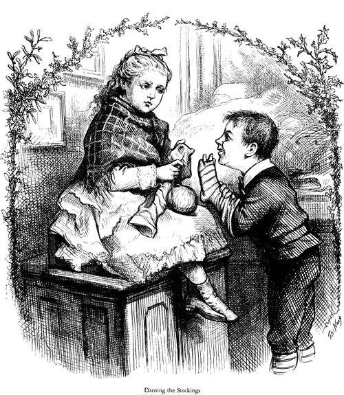 Darning the Stockings