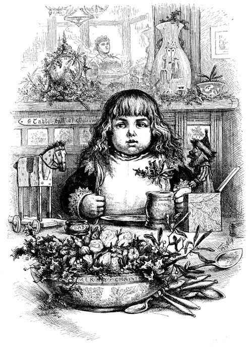 Baby at Christmas Dinner