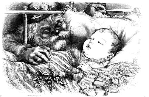 Santa Claus with Baby