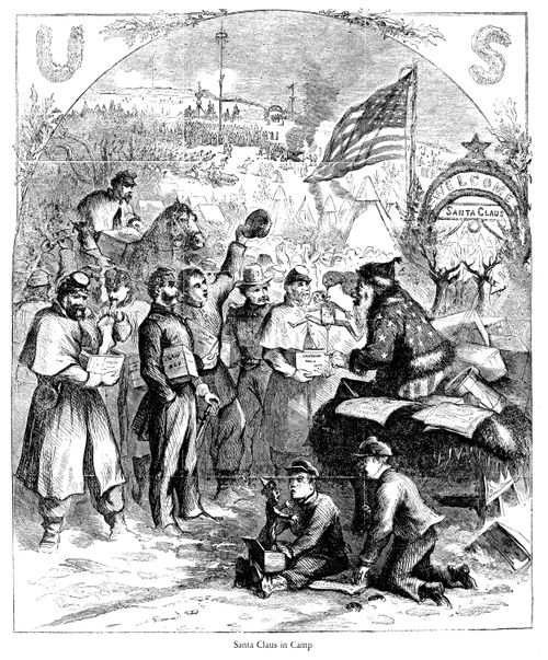 Santa Clause Visits Union Troops