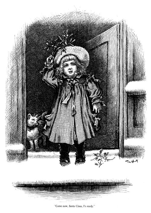 Girl Waiting for Santa Claus