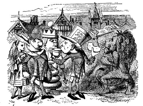 Through the Looking Glass - The Lion and the Unicorn Fight
