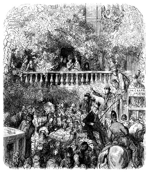 The Epsom Derby - Ladies Observe from the Balcony