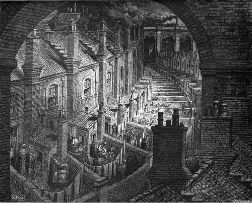'Over London by Rail'- Between Charing Cross and Canon St