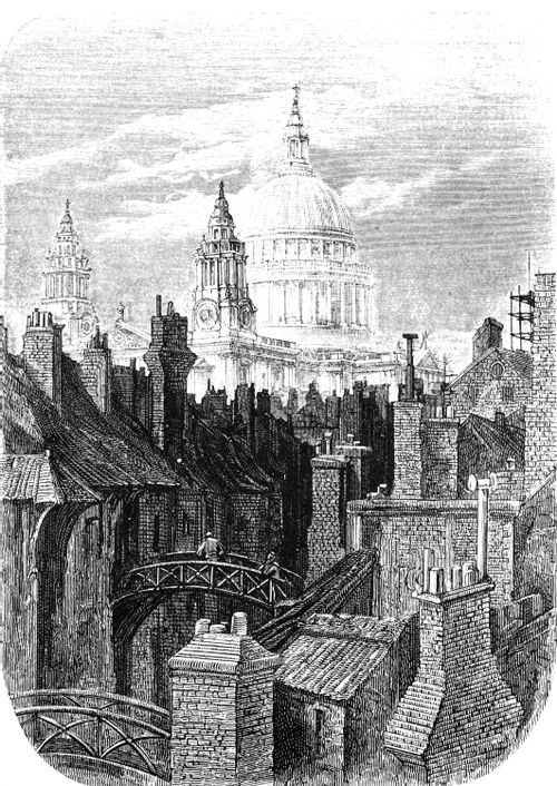 St Paul's Cathedral over the Rooftops