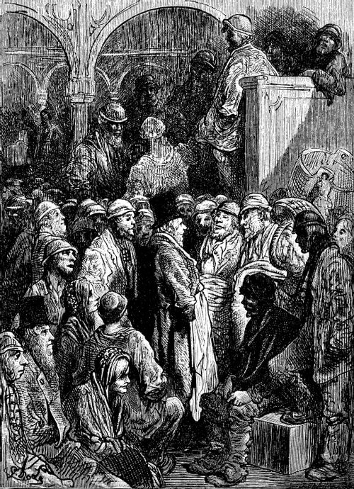 Costermongers Convening at Billingsgate Market