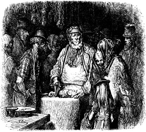Street Butcher at New Cut Market, Lambeth