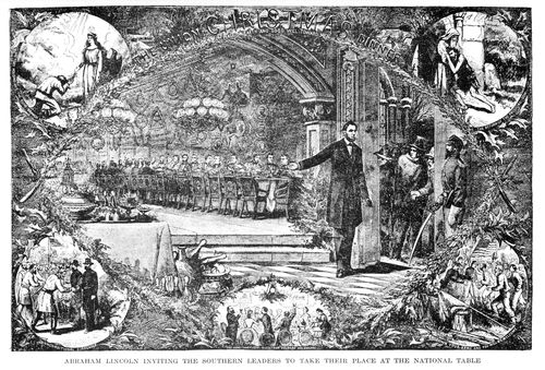 'Abraham Lincoln Inviting the Southern Leaders to Take their Place at the National Table
