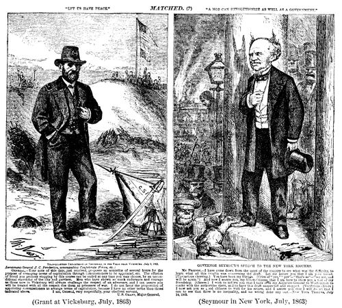1868 Presidential Election: Grant and Seymour's records Compared