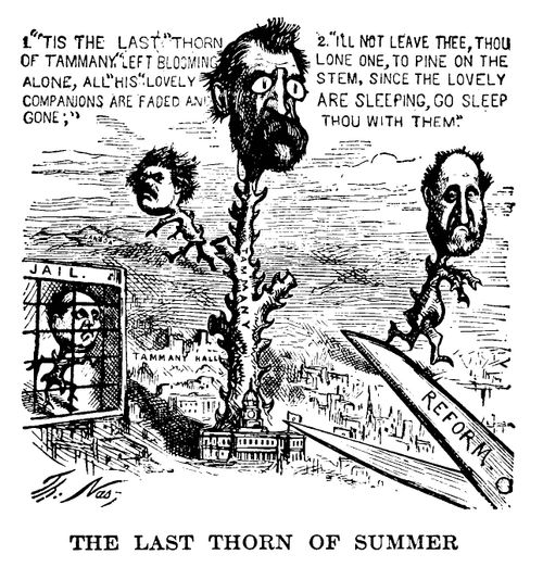 The Tammany Ring Defeated- NY Mayor Oakey Hall as 'The Last Thorn of Summer'