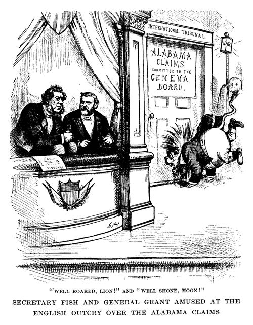 'Secretary Fish and General Grant Amused at the English Outcry over the Alabama Claims'