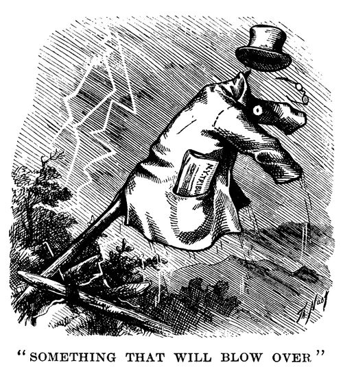 Horace Greeley's Storm Battered Coat and Hat