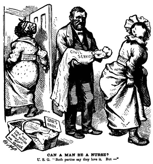President Grant's Civil Service Reform is not to the Taste of Either Party, despite Professed Enthusiasm