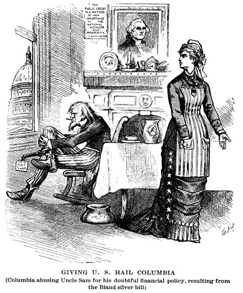 Passage of the Bland Silver Bill: Columbia Rebukes Uncle Sam