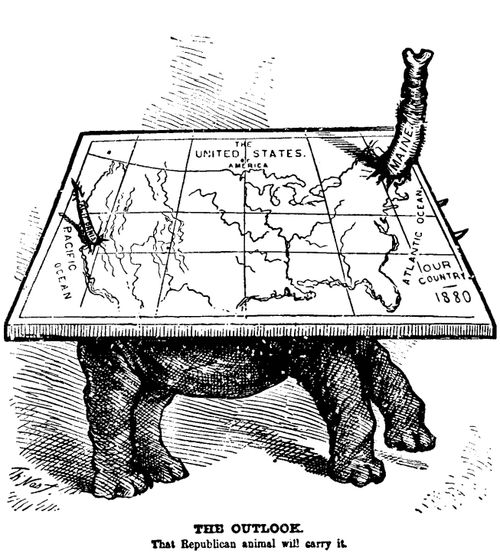1880 Presidential Election- The Republican Animal will Carry the Nation