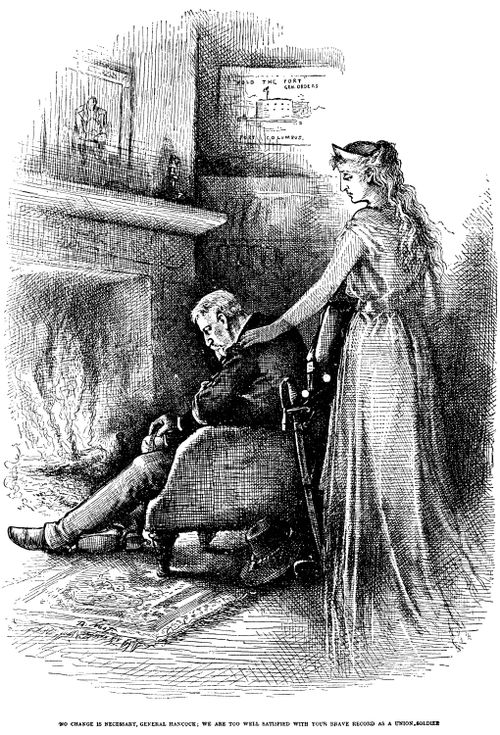 1880 Presidential Election - Columbia Consoles General Hancock after Election Defeat