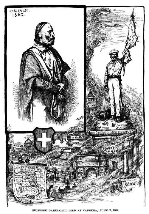 Tribute to Garibaldi upon his death