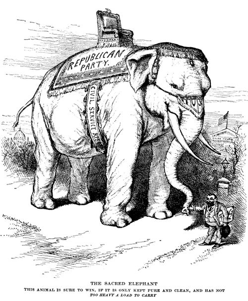 1884 Presidential Election- 'The Sacred Elephant' of the Republican Party