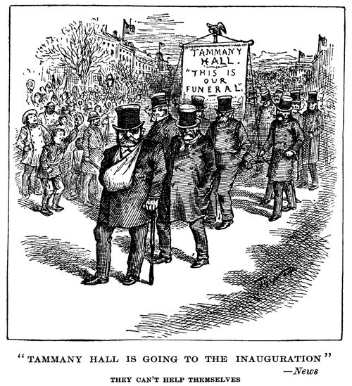 President Cleveland's Inauguration, or the Funeral of Tammany Hall Corruption