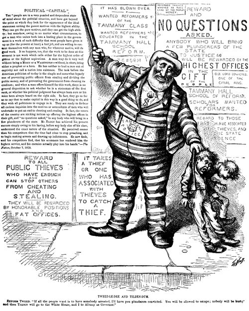 'Tweed-Le-Dee and Tilden-Dum' (the Cartoon which led to Tweed's arrest in Spain)
