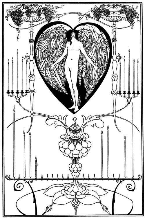 The Mirror of Love- Probably intended as Frontispiece to a Book by Andre Rafalovitch