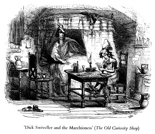 Dick Swiveller Wakes to see the Marchioness Playing Cribbage