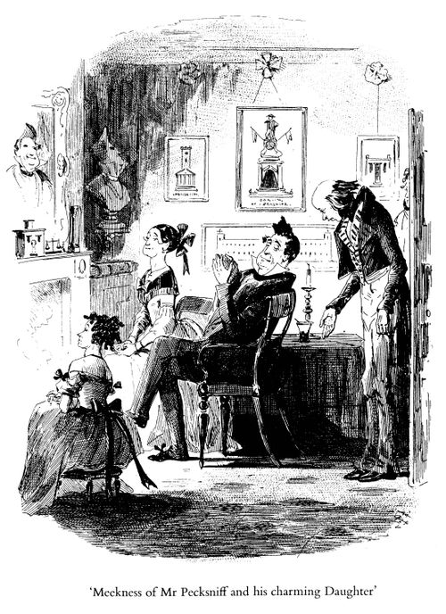 Meekness of Mr Pecksniff and his Charming Daughter