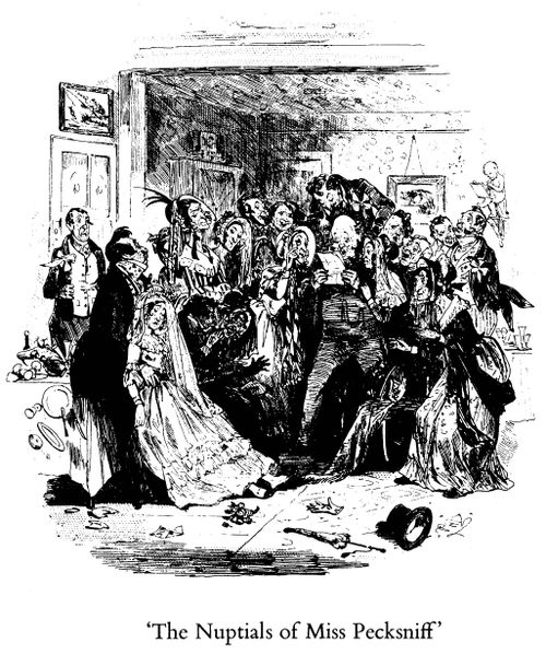 The Nuptials of Miss Pecksniff Receive a Temporary Check
