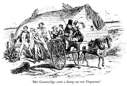 Mrs Gummidge casts a damp on our Departure