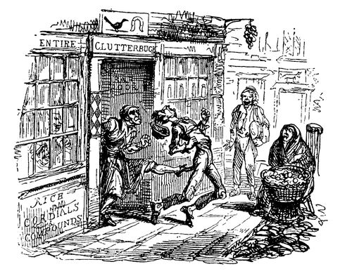 'Morning Herald' News Story Images- Jonas Junks Thrown out of Pub in St Giles, London