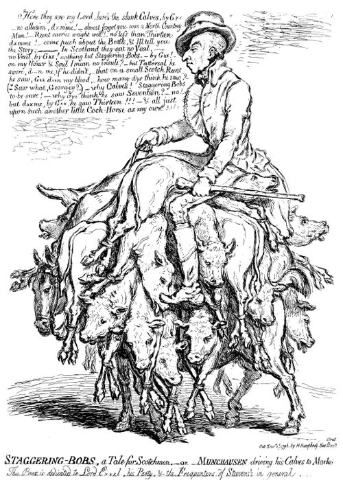 Colonel George Hanger atop his Steed