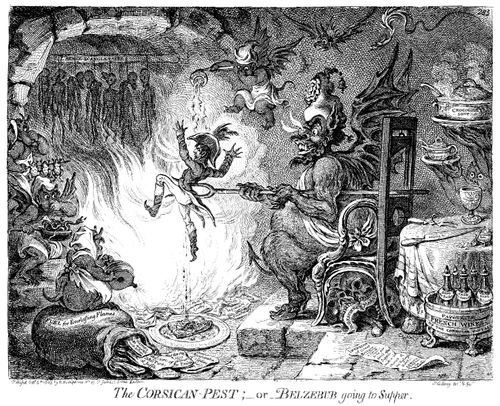 Napoleon Burning in Hell