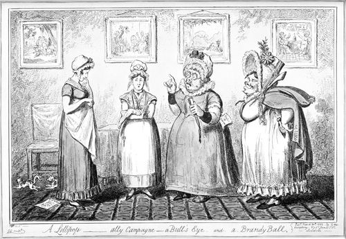 Mother (Pregnant and Unwed) with Virtuous Wife, Old Maid and Abortionist