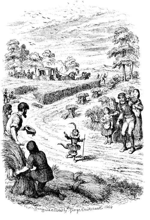 Fairy Library - Tom Puss Talks to Reapers, Ahead of King's Carriage