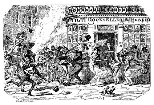 March 1835 - A Windy Day on Fleet Street