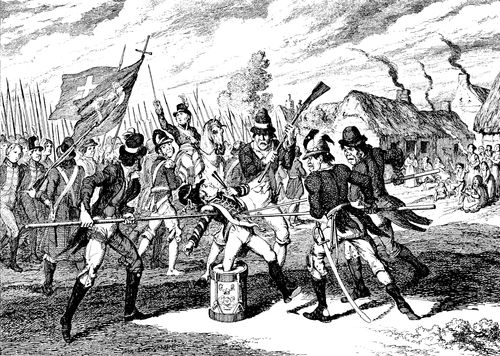 Irish Rebellion 1798 - Loyal Drummer Piked by Rebels