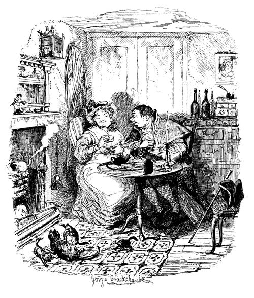Oliver Twist - Mr Bumble and Mrs Corney Taking Tea
