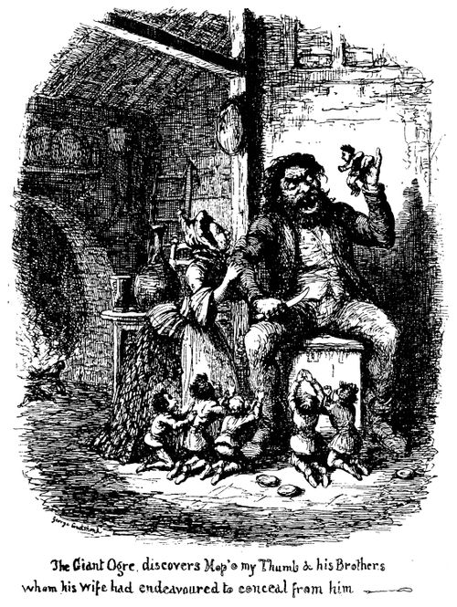 Fairy Library- Giant Ogre Discovers Hop o' my Thumb and His Brothers