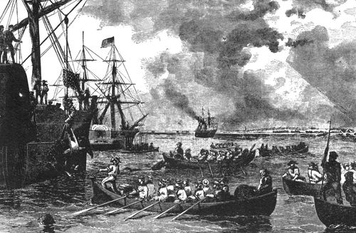 Landing of Relief Expedition to Fort Pickens