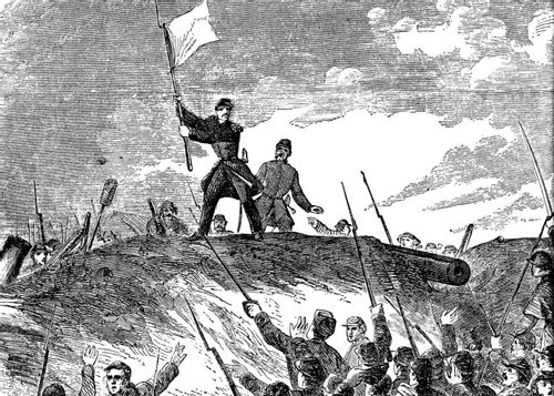 Confederate Forces Surrender Fort Donelson to U.S. Grant