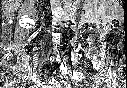 Army of the Potomac - Fighting in the Woods During the Seven Days Battles