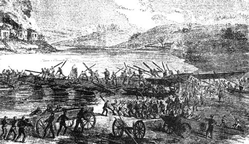 The Bombardment of Fredericksburg, before Army of the Potomac's Crossing