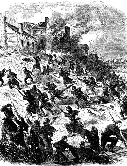 The Attack on Fredericksburg - The Forlorn Hope Scaling the Hill (Marye's Heights)