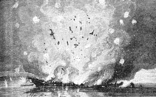 Magazine Exploded on US Steamer 'Mississipi', Nr Port Hudson