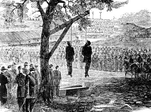 Execution of Confederate Spies (Williams and Peters) in Army of the Cumberland